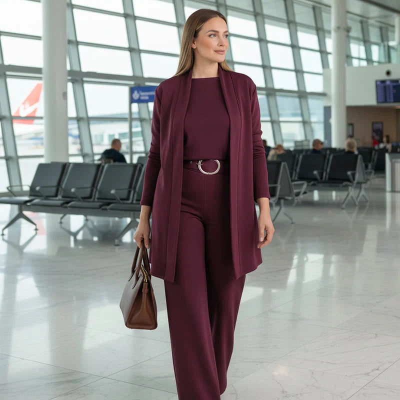 Amira™ | Traje de tres piezas lujoso y cómodo para mujer